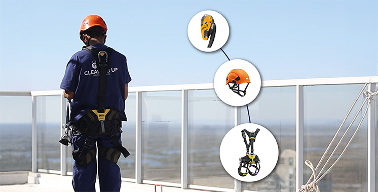 Operario especializado en trabajos en altura